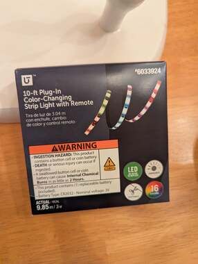 Utilitech 10-ft Plug-In Color-Changing LED Strip Light with Remote #6033924